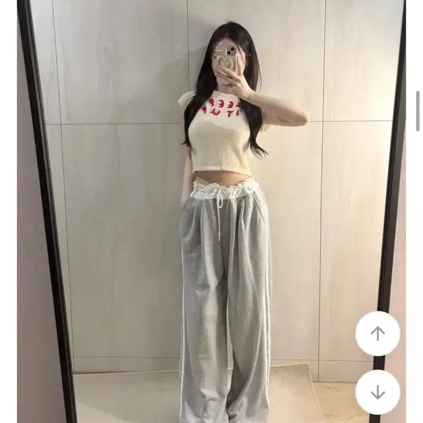 [BUNJANG] Wide Training Pants with Side Line Detail / 와이드 트레이닝 팬츠