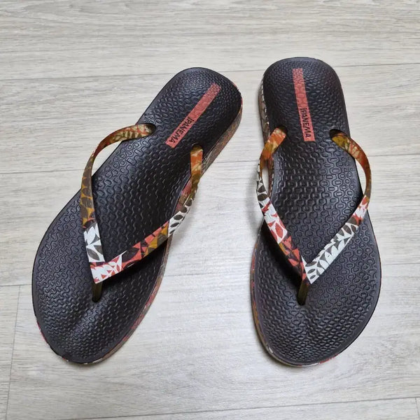 [BUNJANG] Ipanema Women's Patterned Flip-Flop Sandals / 이파네마 쪼리 슬리퍼 새상품