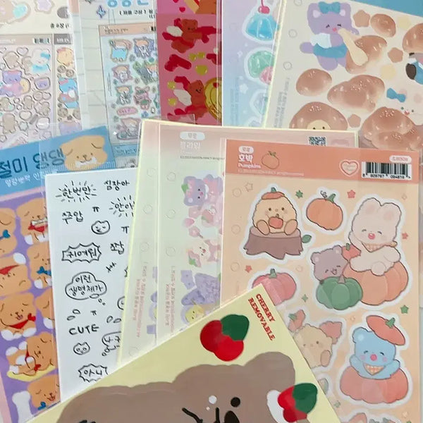 [BUNJANG] LaYeon Fancy HiHi Club Sticker Set (23 Sheets) - Sealed / 미개봉새제품)스티커 23장 일괄ㅣ다꾸처분 씰스 폴꾸 라연팬시 히히클럽