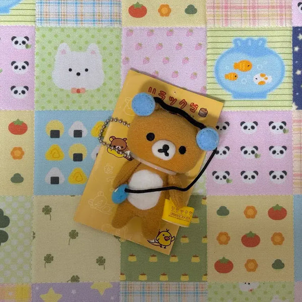 [BUNJANG] Classic Rilakkuma Headset Plush Toy / 고전 리락쿠마 헤드셋 인형