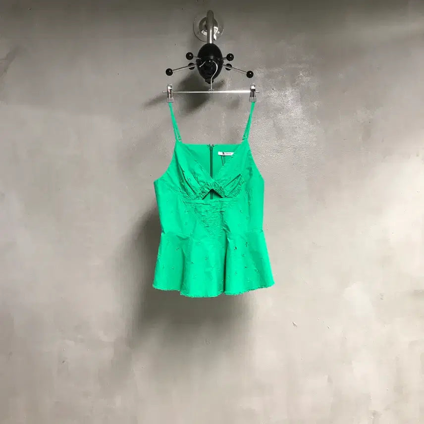 [BUNJANG] Alexander Wang Sleeveless Top Green Size 2(W) / 알렉산더왕 슬리브리스 탑 그린 2(W)