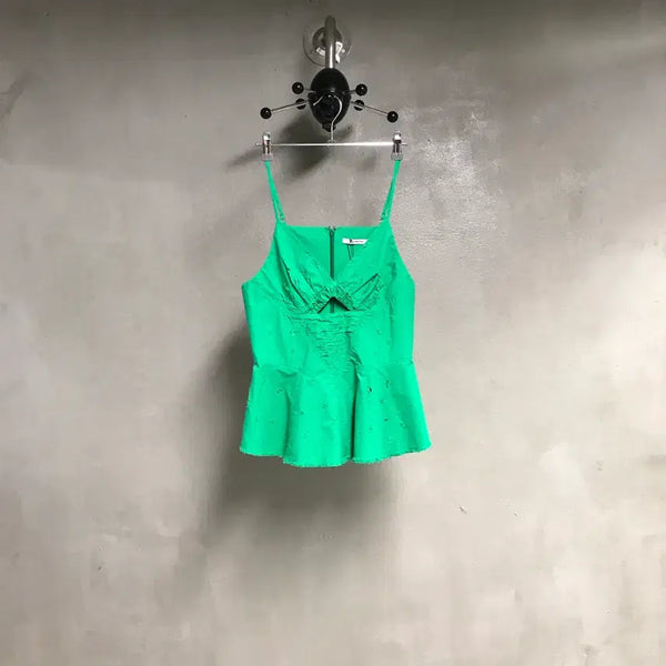 [BUNJANG] Alexander Wang Sleeveless Top Green Size 2(W) / 알렉산더왕 슬리브리스 탑 그린 2(W)
