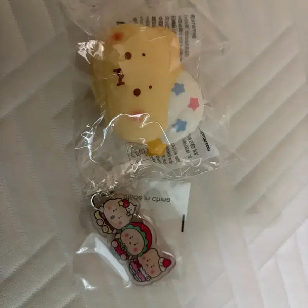 [BUNJANG] Manggeureojingom Manggoi Etude Numbers in Collaboration Squishy Keyring Goods / 망그러진곰 망곰이 에뛰드 넘버즈인 콜라보 스퀴시 키링 굿즈