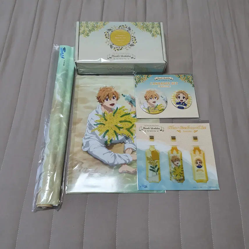 [BUNJANG] Free! Nagisa Hazuki 2021 Birthday Goods Full Set / Free! 하즈키 나기사 2021 생일 굿즈 풀세트 점포한정 포함