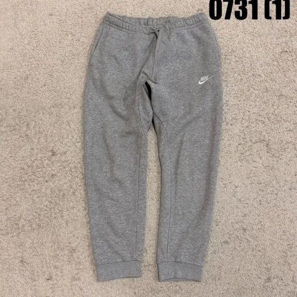 [BUNJANG] Nike Swoosh Fleece Jogger Pants - Grey / 나이키 스우시 기모 조거 팬츠 그레이