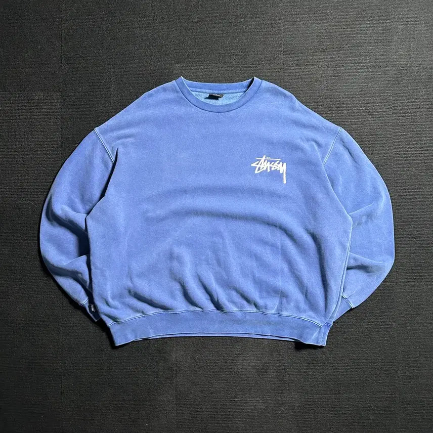 [BUNJANG] Stussy Basic Logo Pigment Crewneck Sweatshirt XL / 스투시 베이직 로고 피그먼트 크루넥 맨투맨
