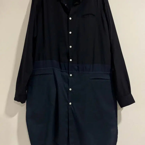 [BUNJANG] John Undercv 2-Tone Long Shirt / 존 언더커버 롱 셔츠
