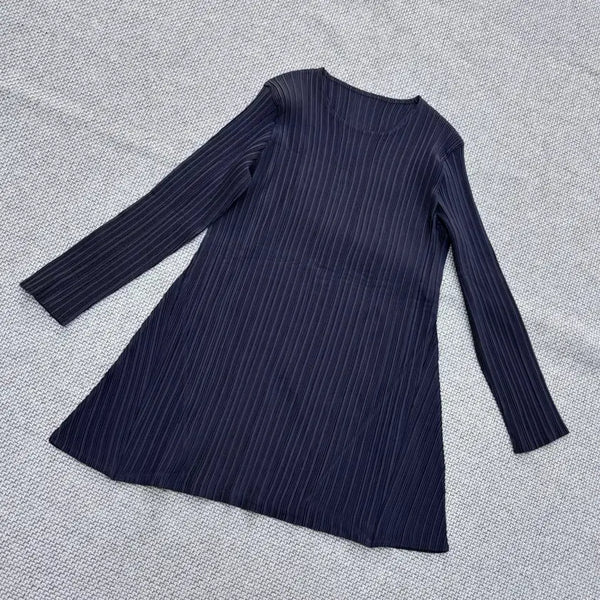 [BUNJANG] Vintage Women's Long Sleeve Pleated T-Shirt / 실측확인 빈티지 여성 플리츠 긴팔 티셔츠 0730E