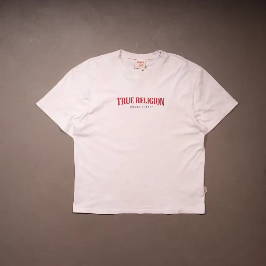 [BUNJANG] True Religion Graphic Print Short Sleeve T-Shirt Women's L / 트루릴리젼 프린팅 반팔티셔츠 A622