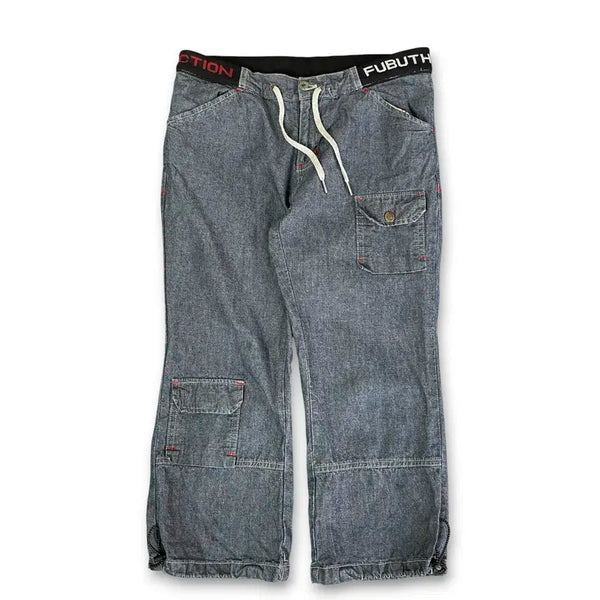 [BUNJANG] Fubu 00s Vintage Denim 7/10 Length Banding Pants - M / 후부 00s 빈티지 데님 7부 밴딩 팬츠 M