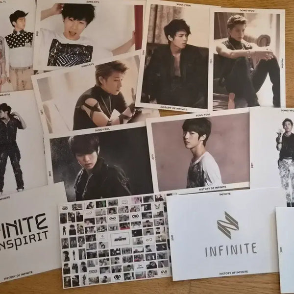 [BUNJANG] Infinite 2011 'History of Infinite' Postcard Set (Woohyun, Sungkyu, L, Sungyeol, Dongwoo, Sungjong) / [아이돌]인피니트 엽서 세트 2011 HISTORY OF INFINITE 우현 성규 엘 성열 동우 성종