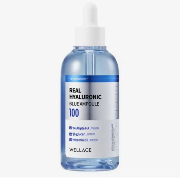 [BUNJANG] Wellage Real Hyaluronic Blue 100 Ampoule 75ml / [미사용] 웰라쥬 리얼 히알루로닉 블루 100 앰플 75ml 1개