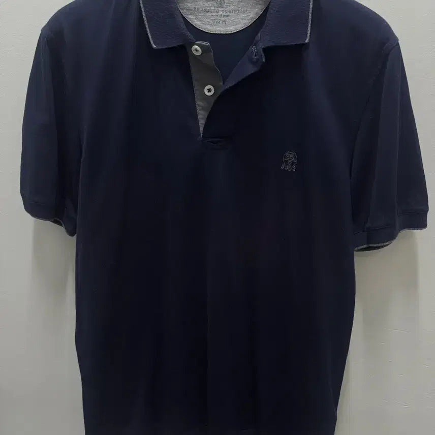 [BUNJANG] Brunello Cucinelli Embroidered Logo Short-Sleeve Polo Shirt / 브루넬로 쿠치넬리 로고 자수 반팔 pk