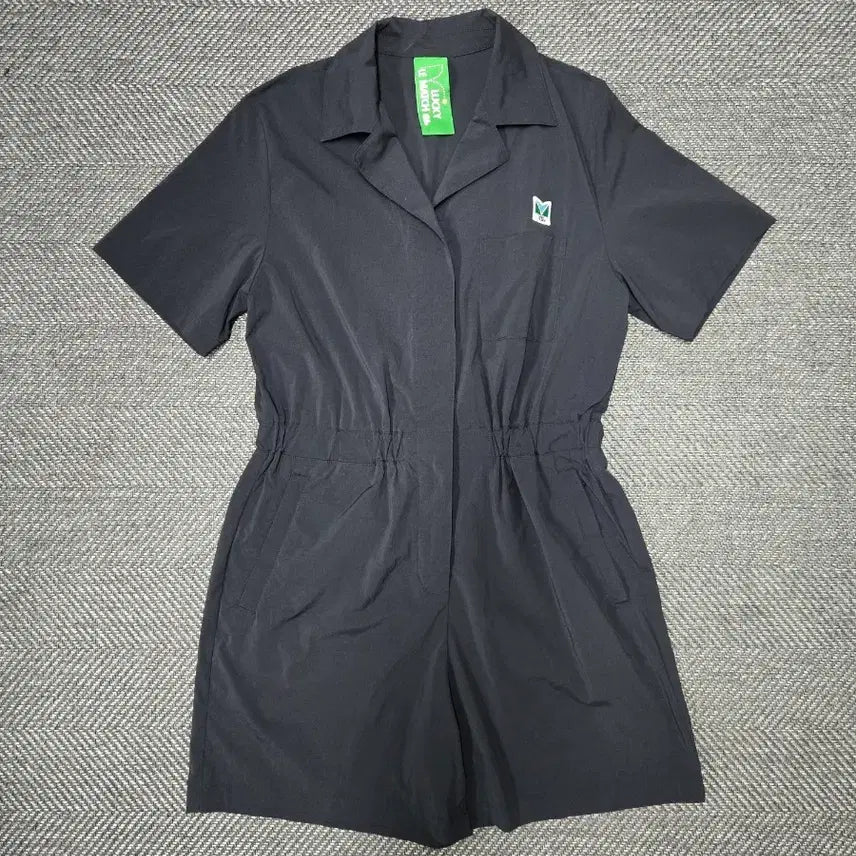 [BUNJANG] Lucky Marche Stretch Field Jumpsuit Black / 럭키마르쉐 스트레치 필드 점프수트 블랙
