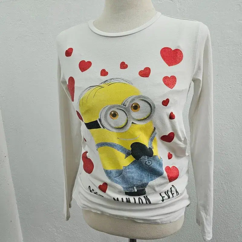 [BUNJANG] Despicable Me Long Sleeve T-Shirt Women's Size 44/55 / DESPICABLE ME 긴팔 티 여 44/55 J6455