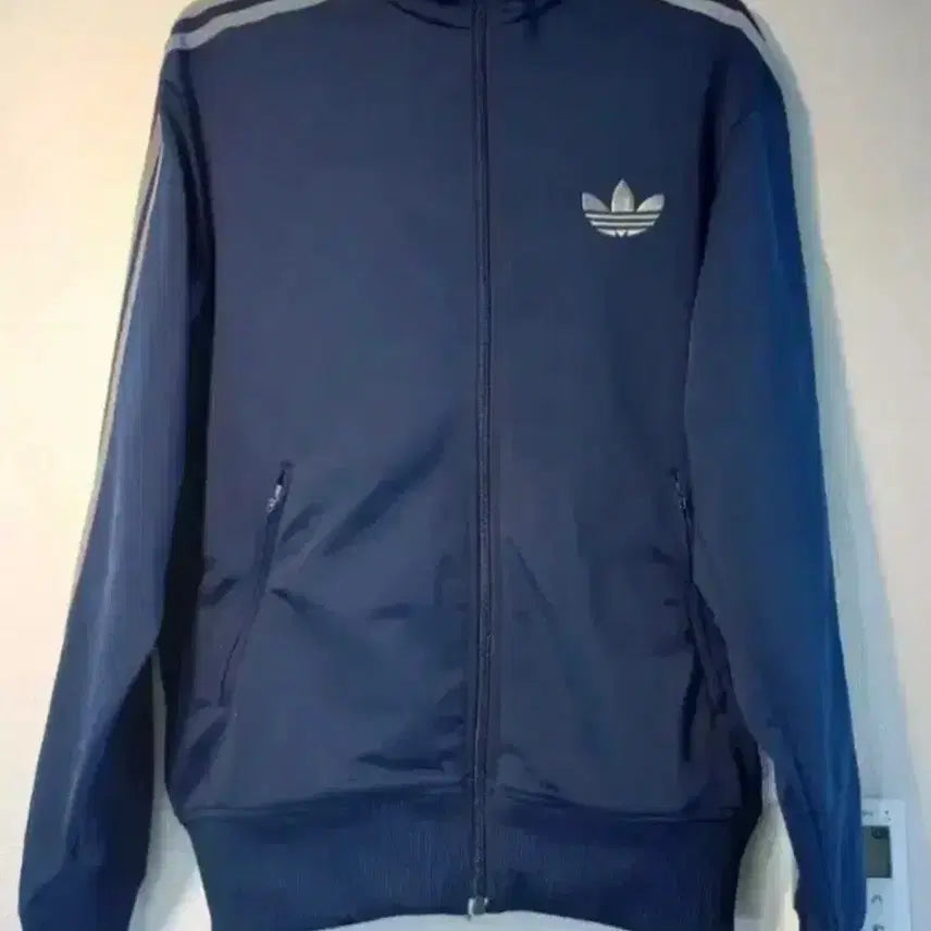 [BUNJANG] Adidas Navy & Silver Three Stripes Track Jacket / 희귀 아디다스 네이비&실버(회색) 삼선 져지
