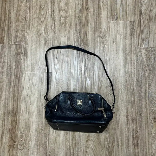 [BUNJANG] Nicole Miller Black Leather Handbag / 니콜 밀러 가방