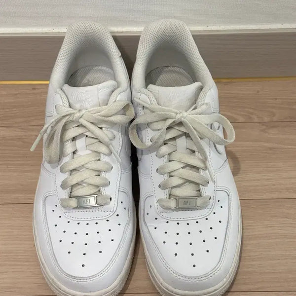 [BUNJANG] Nike Air Force 1 White 245mm Sneakers / 나이키 에어포스1 흰색 245