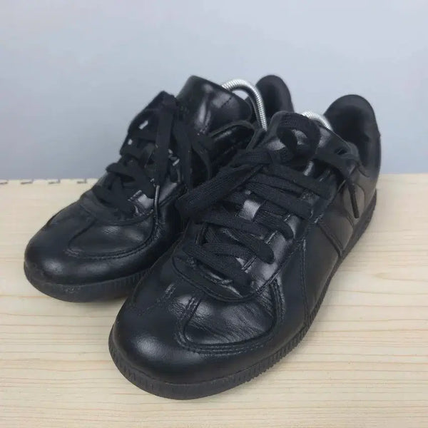 [BUNJANG] Adidas BW Army Black Leather Sneakers / 230 아디다스 BW 아미 블랙 가죽 스니커즈 운동화