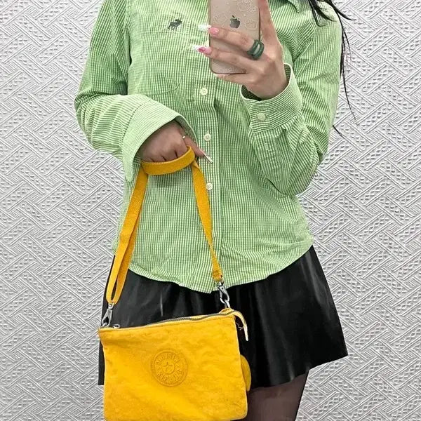 [BUNJANG] Kipling Y2K Retro Kitsch Multi-Pocket Mini Crossbody Bag C13570 / 키플링 Y2K 레트로 키치 멀티포켓 미니 크로스백 C13570