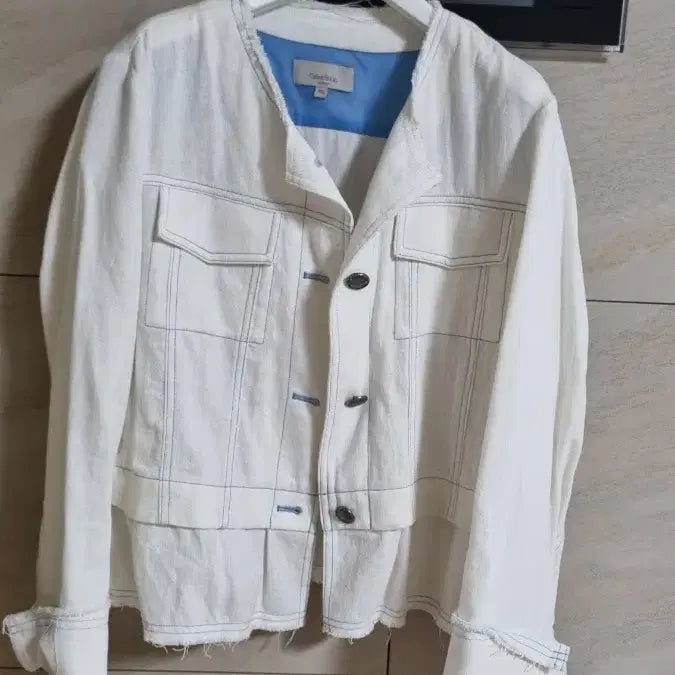 [BUNJANG] Celeb Shop Linen Stitch Jacket / 셀렙샵 린넨 스티치 자켓