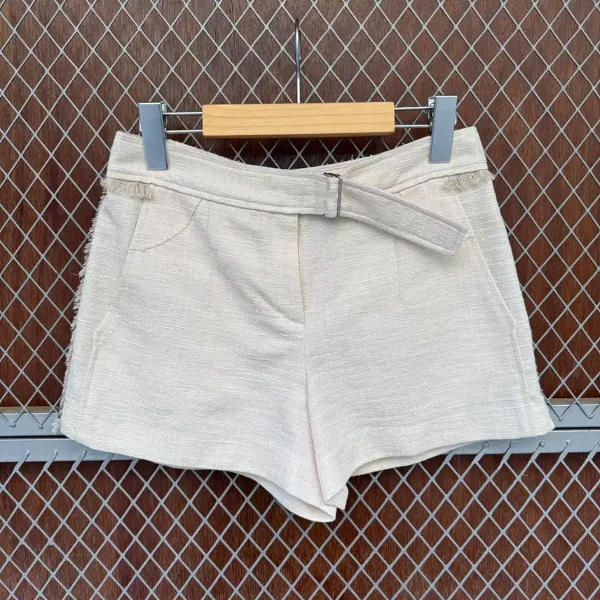 [BUNJANG] System Jacquard Tweed Belted Shorts / 한섬 시스템 자가드 트위드 숏팬츠 시스템 벨티드 반바지