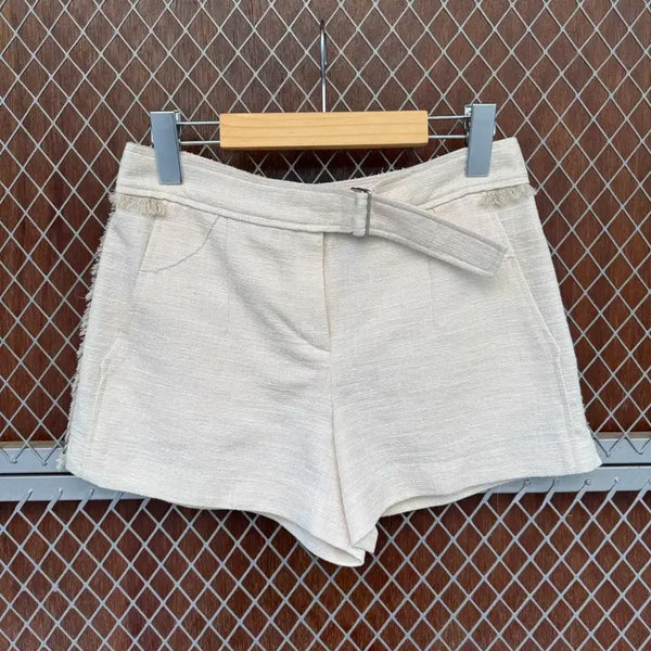 [BUNJANG] System Jacquard Tweed Belted Shorts / 한섬 시스템 자가드 트위드 숏팬츠 시스템 벨티드 반바지