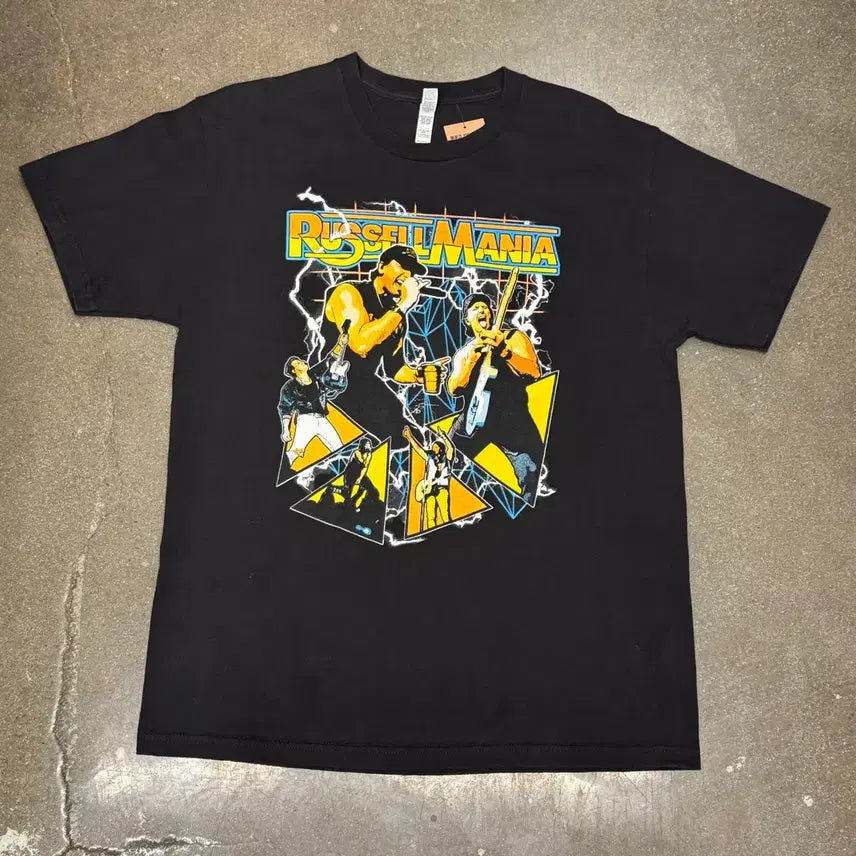 [BUNJANG] American Apparel Russellmania Printing Short-Sleeve T-Shirt / 미국빈티지 아메리칸 어패럴 러셀매니아 프린팅 반팔 티셔츠