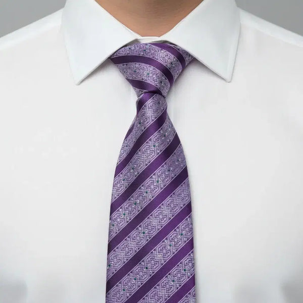 [BUNJANG] Franco Ferraro Cubic Diagonal Silk Tie / 프랑코페라로 큐빅 사선 실크넥타이