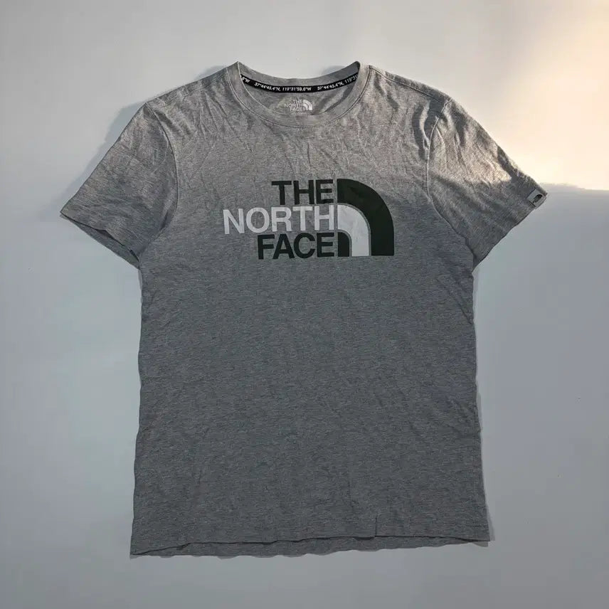 [BUNJANG] The North Face Logo T-Shirt Grey / 노스페이스 로고 반팔 티셔츠 그레이