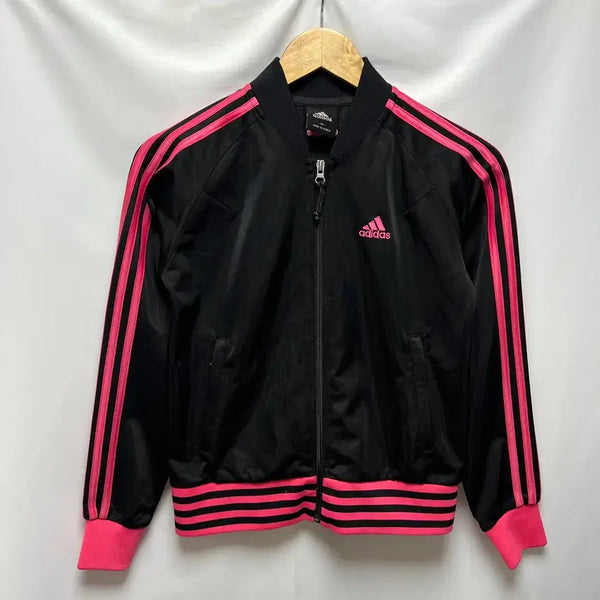 [BUNJANG] Adidas Europa 3-Stripes Women's Track Top Jersey Black Pink Size 85 / [정품/85] 아디다스 삼선 여성용 블랙 핑크 트랙탑 져지 (유로파)