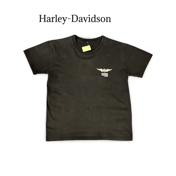 [BUNJANG] Harley-Davidson Sun Fading Custom Short Sleeve T-Shirt / (90) 할리데이비슨 썬페이딩 커스텀 반팔