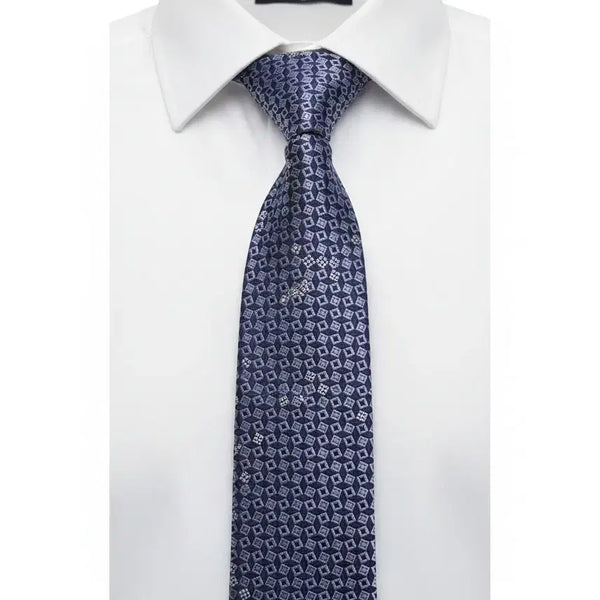 [BUNJANG] Franco Ferraro Square Pattern Cubic Silk Necktie / 프랑코페라로 사각패턴 큐빅 실크네같이