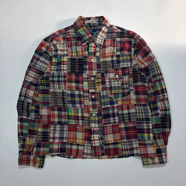 [BUNJANG] Polo Ralph Lauren Patchwork Check Shirt / 폴로 랄프로렌 패치워크 체크 셔츠