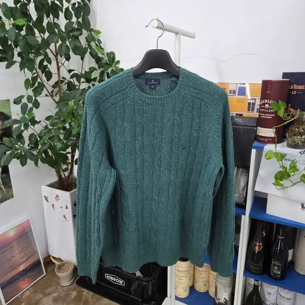 [BUNJANG] Brooks Brothers Wool Cable Knit L / 브룩스브라더스 울 케이블니트 L