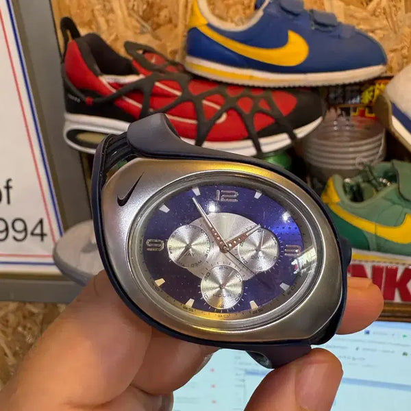 [BUNJANG] Nike Triax Metal Chronograph Navy Men's Watch / 나이키 트라이엑스
