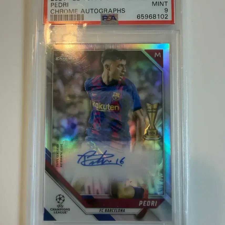 [BUNJANG] Pedri Autograph Card PSA 9 / 페드리 오토 psa9