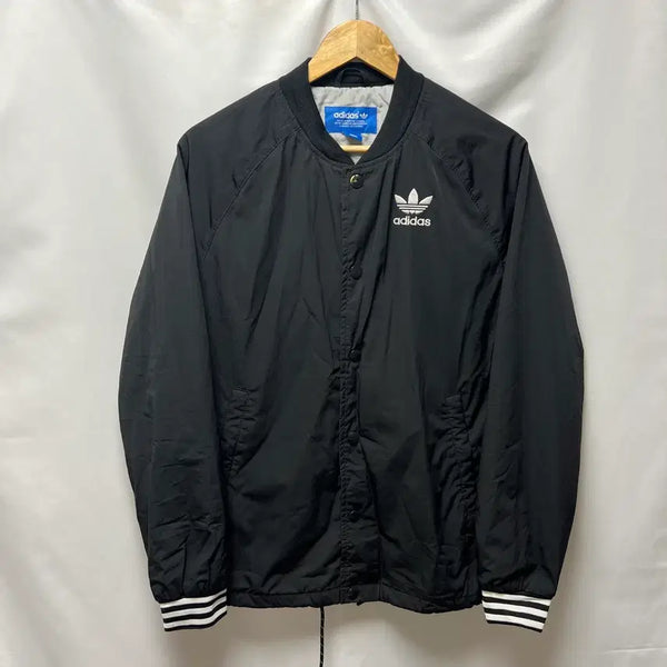 [BUNJANG] Adidas Europa Embroidered Black Bomber Coach Jacket Size 95 / [정품/95] 아디다스 유로파 엠브로이더드 블랙 봄버 코치자켓