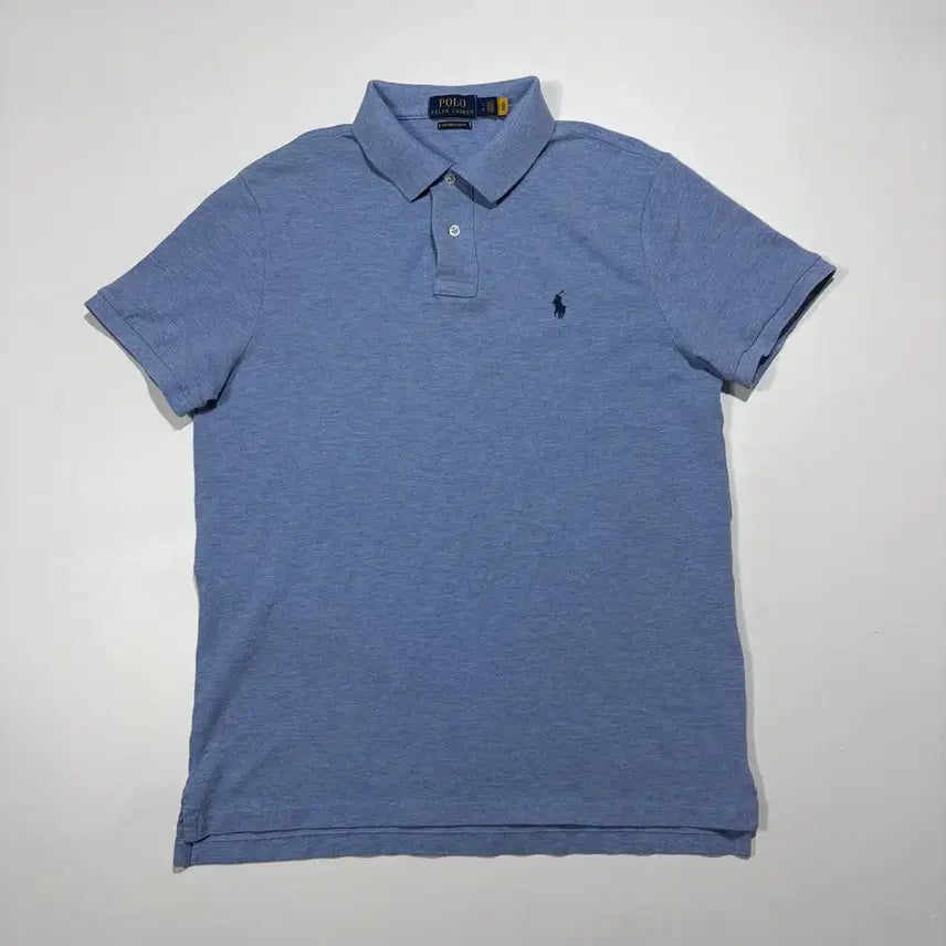 [BUNJANG] Polo Ralph Lauren Blue Collar T-Shirt / 폴로 랄프로렌 반팔 카라티 블루