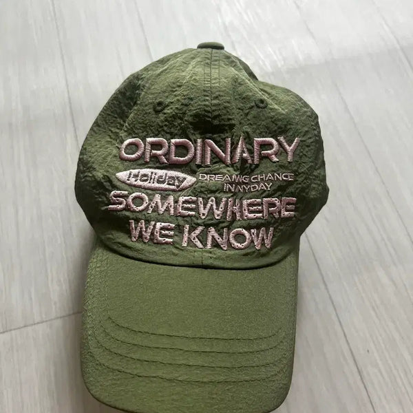 [BUNJANG] Ordinary Nylon Cap Khaki / 오디너리 나일론캡