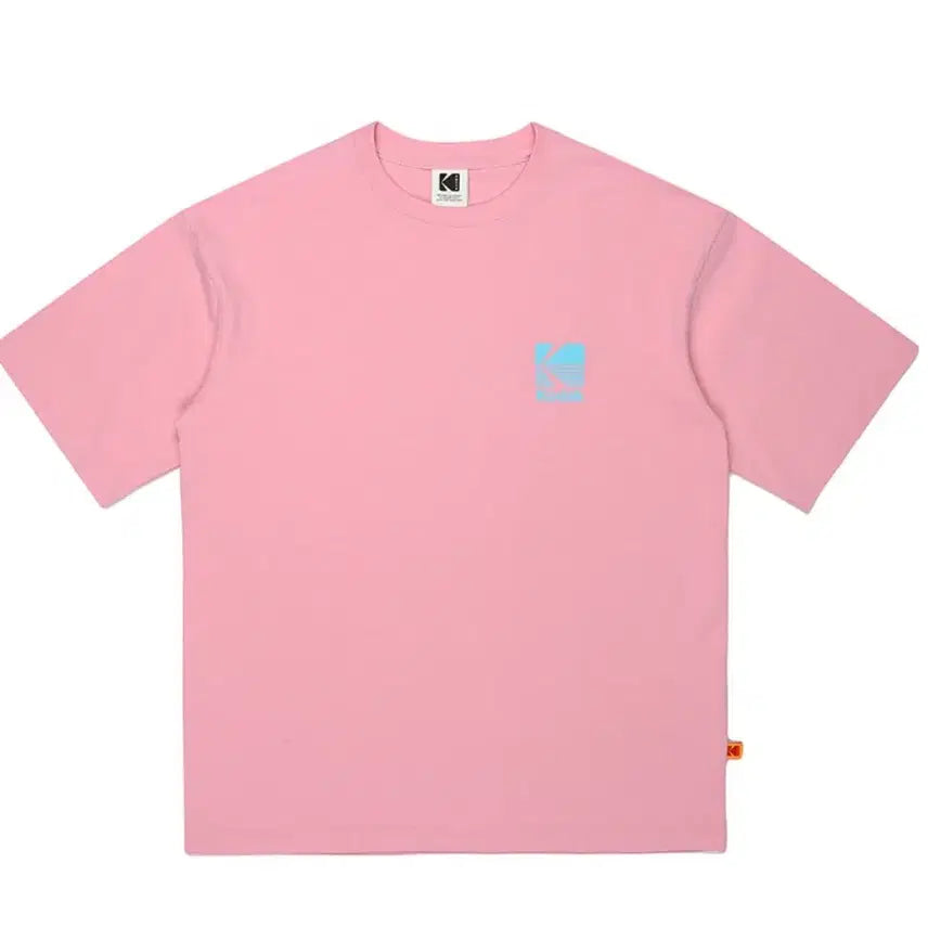 [BUNJANG] Kodak Essential Big Logo Washed T-Shirt Pink / 코닥 에센셜 빅로고 워싱 반팔티셔츠 PINK