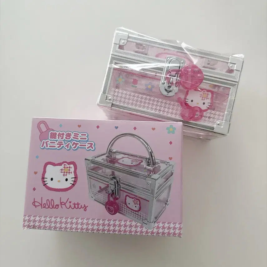 [BUNJANG] Sanrio Hello Kitty Kahana Mini Vanity Case with Lock / 헬로키티 카오하나 미니 버니티케이스 자물쇠 보관함