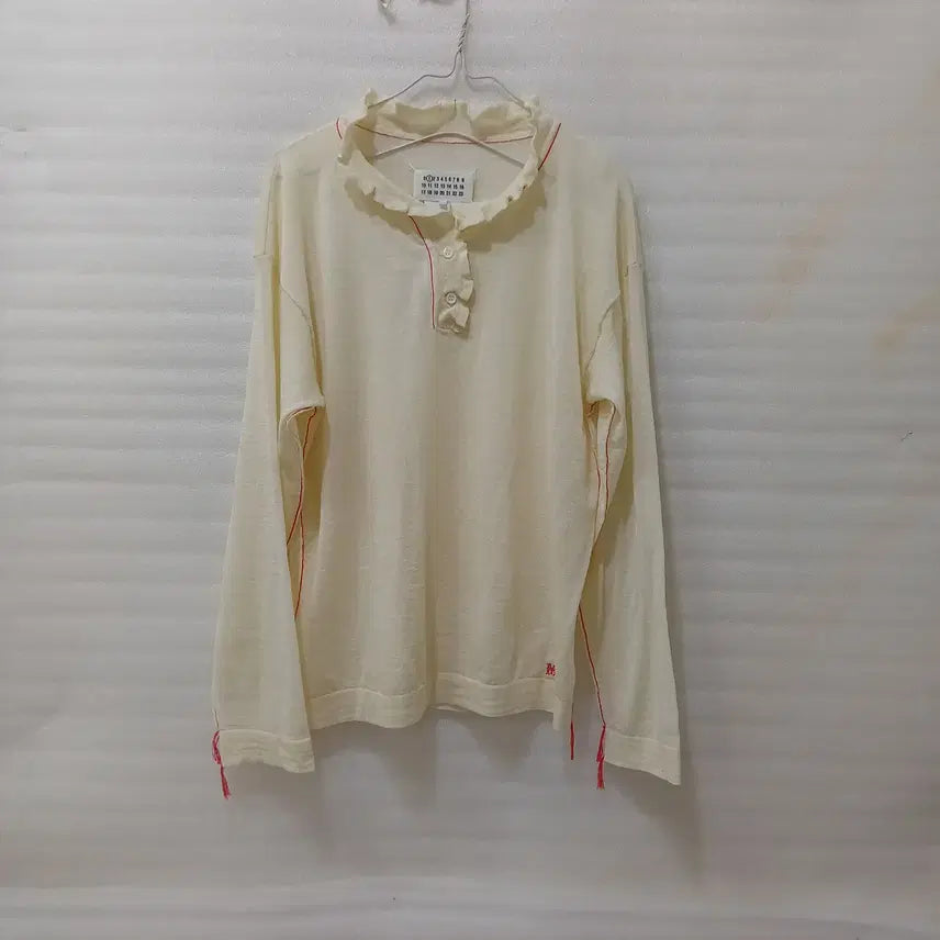 [BUNJANG] Maison Margiela Wool Silk Blend Long Sleeve Knit Top / 신세계정품 메종 마르지엘라 얇은 긴팔 니트 여성 M L 사랑봉봉