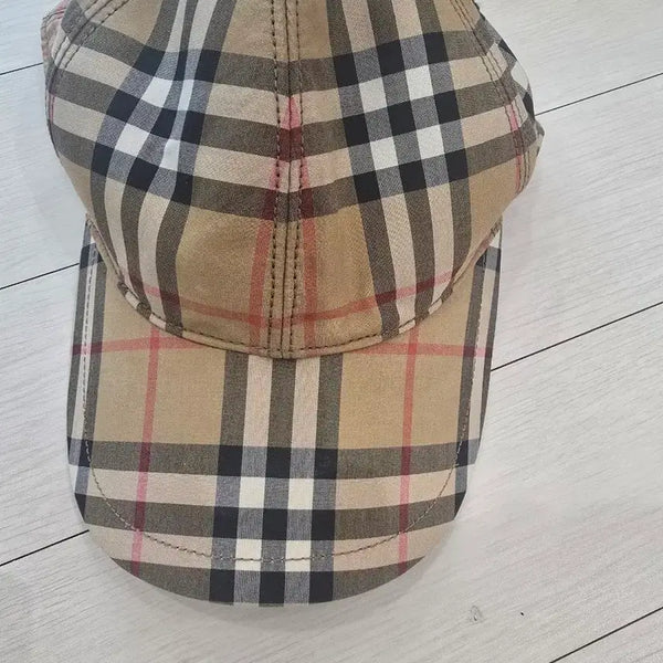 [BUNJANG] Burberry Check Ball Cap Hat M / 버버리 체크 볼캡 모자 M