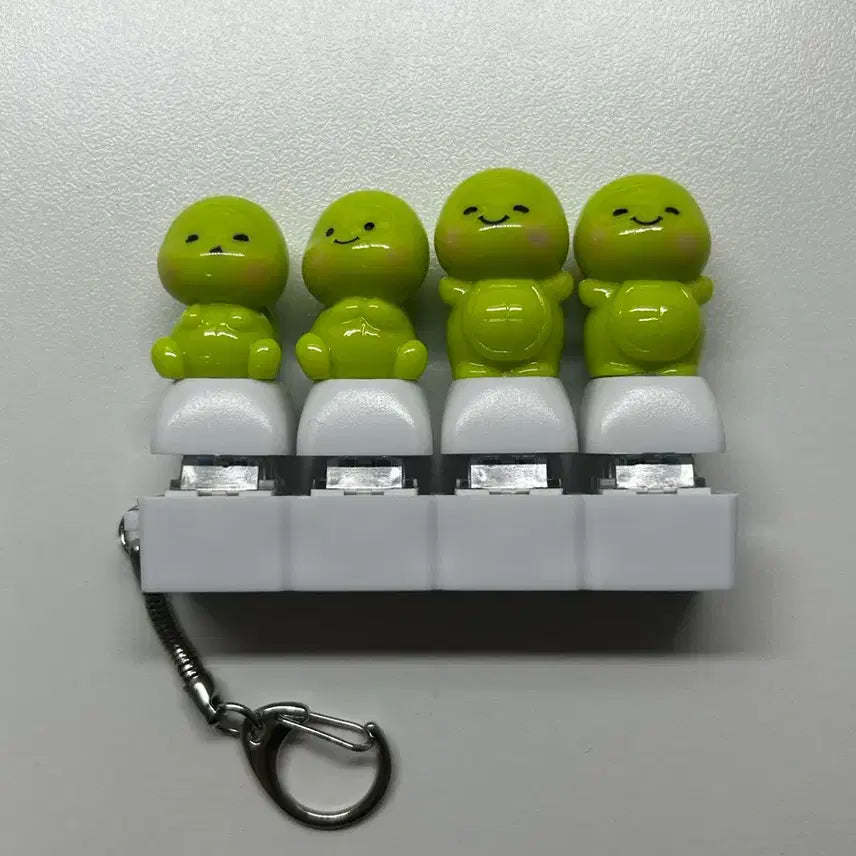 [BUNJANG] Turtle Clicker Keycap Keyring / 거북이 클릭커 키캡 키링 4구