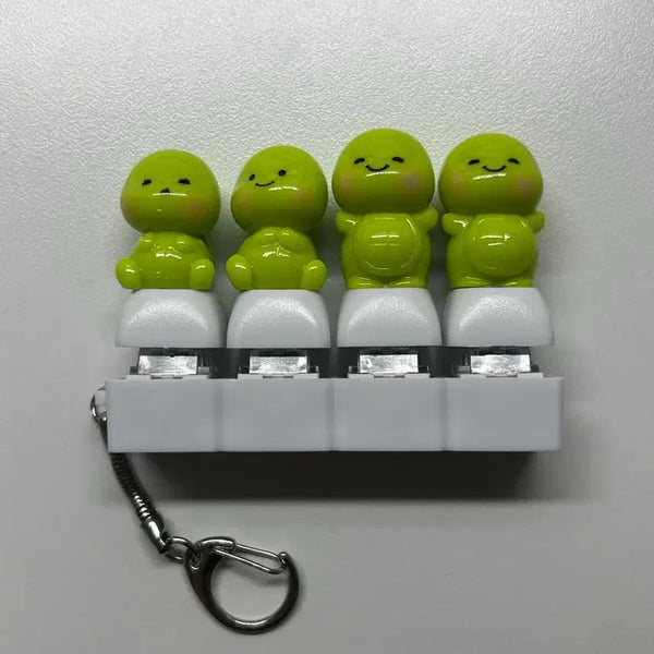[BUNJANG] Turtle Clicker Keycap Keyring / 거북이 클릭커 키캡 키링 4구