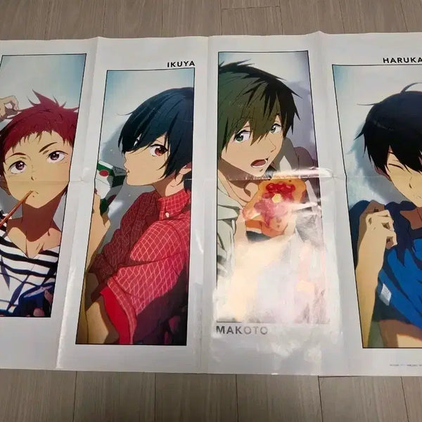 [BUNJANG] Free! Character Poster Bundle Set (2014 Newtype Official Appendix) / Free! 프리! 캐릭터 포스터 일괄 (2014년 뉴타입 공식 부록)