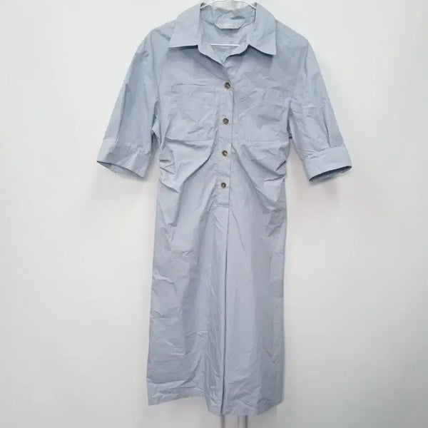 [BUNJANG] 8seconds 22SS Short Sleeve Shirt Dress / 에잇세컨즈 22SS 반팔 셔츠 원피스 44-55