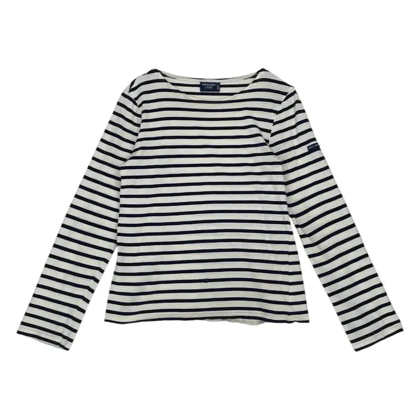 [BUNJANG] Saint James Navy Stripe Long Sleeve T-Shirt / 세인트제임스 Saint James 네이비 스트라이프 긴팔 티셔츠 S