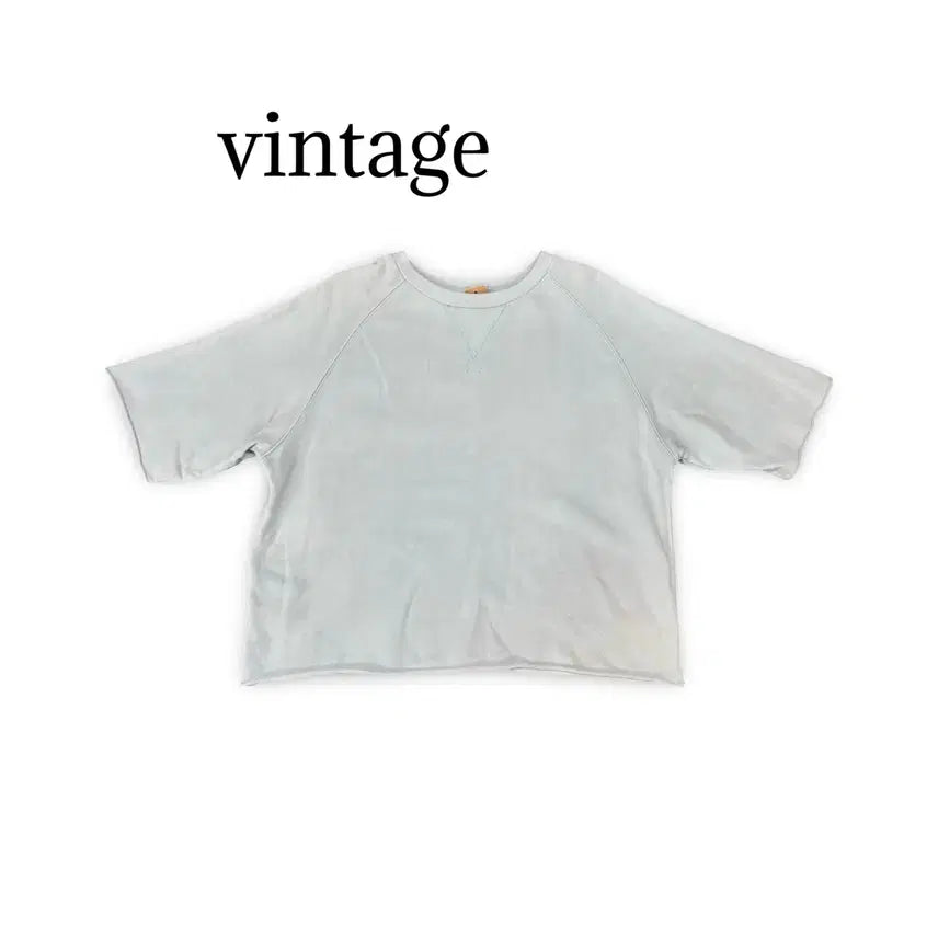 [BUNJANG] Vintage Sun Fading Custom Short Sleeve T-Shirt / (105)빈티지 썬페이딩 커스텀 반팔